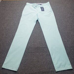 NEW Vineyard Vines OTG Pants Mens 30x32 Performance On The Go Aqua Sky Stretch